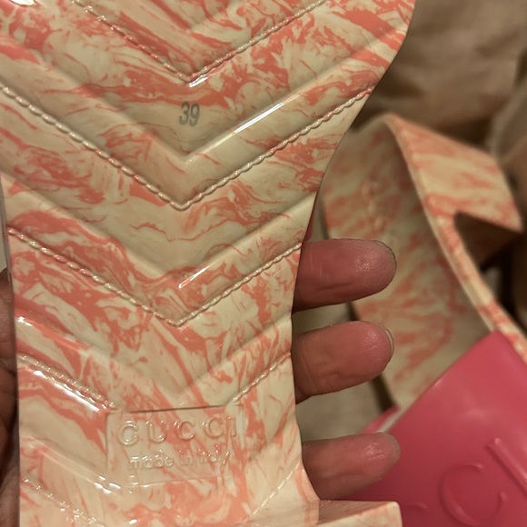 Gucci Women's Pink Marble Platform Slides🥳🥳❌❌ - Picture 4 of 6